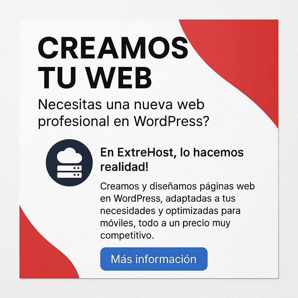 Creamos tu Web, pregúntanos 